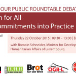Roundtable - Social Protection for All: Putting SDGs Commitments into Practice